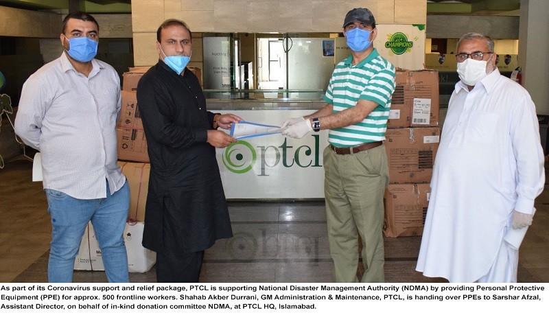 PTCL - Pakistan: Pakistan Telecommunication Company Limited (PTCL) concluded a massive nationwide drive to support underserved communities affected by the COVID-19 pandemic during the month of Ramazan.  PTCL has taken numerous measures to provide support to the people in these trying times.  A comprehensive nationwide Ramazan ration drive activity concluded, where ration packs were distributed to over 7000 families in 30 cities across Pakistan including Azad Jammu Kashmir and Gilgit-Baltistan.  The ration drive was conducted with the assistance of philanthropic partners; Alkhidmat, Saylani and Akhuwat.  PTCL has also provided support to the Shaukat Khanum Research Center for the purpose of augmenting its testing facilities.  Moreover, the company has sponsored the Pakistan Red Crescent Society (PRCS) 120-bed Quarantine Facility in Rawalpindi and also provided Personal Protective Equipment (PPE) for approximately 500 frontline workers to the National Disaster Management Authority (NDMA). Syed Mazhar Hussain, Chief Human Resource Officer, PTCL, said, “This is a moment of great pride for PTCL as our Razakaar force has significantly contributed through their efforts to support the nation during the ongoing crisis. Furthermore, our employees have also donated generously to the PTCL Razakaar Trust to support deserving communities across Pakistan.  During the pandemic, PTCL has made concerted efforts to not only keep the nation connected, but also spread happiness and positivity amongst people to observe Ramazan in its true spirit.”  PTCL, being a socially aware and responsible organization, is committed to extend its support for worthy causes that enhance the lives of individuals and communities during the pandemic.