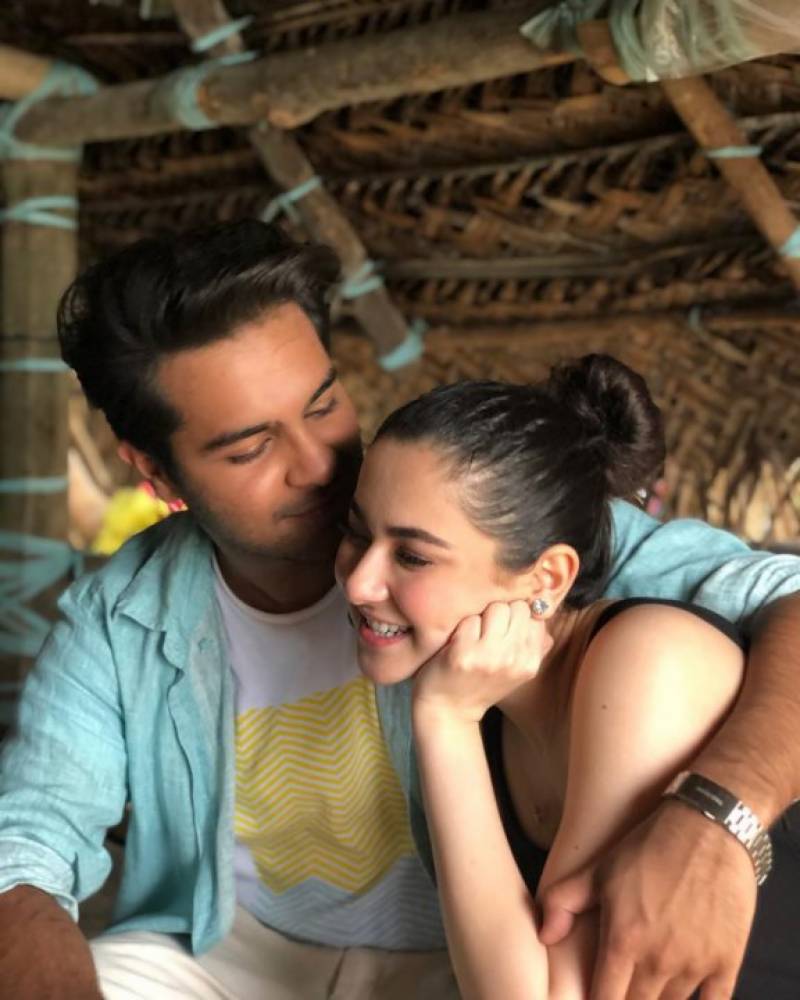 Hania Amir and Asim