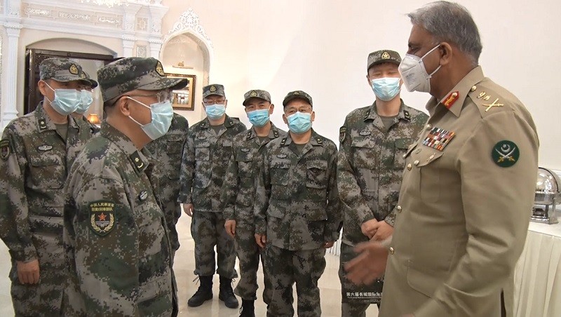 People’s Liberation Army - A 10-member Chinese People’s Liberation Army (PLA) Medical Team led by the Chief of ICU Department at PLA General Hospital Major General Doctor Zhou Feihu called on the Chief of Army Staff (COAS) General Qamar Javed Bajwa in Rawalpindi on Tuesday. During the interaction, matters related to COVID-19 containment and Pakistan’s comprehensive response against the pandemic were discussed, according to the Inter Services Public Relations (ISPR). The COAS expressed gratitude for China's support related to immediate medical supplies and other assistance especially the visit by the Chinese medical experts to help Pakistan fight the pandemic. General Qamar Javed Bajwa said that while the world is still making efforts to find a cure against COVID 19, multinational support and global cooperation is vital to boost national efforts to manage the disease and also its economic impact. The visiting dignitary re-assured China's continued support for Pakistan at all forums.