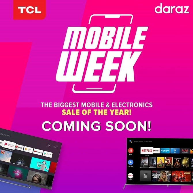 Daraz Mobile Week 2020 - After receiving an amazing response in previous sales events, TCL once again is opening its door by collaborating with Daraz for their Mobile Week to provide huge discounts to consumers.  The Daraz mobile week sale is from 15th June - 21st June and has a lot in store for consumers.  The people will be able to participate in the virtual world of consumer electronics in this mega campaign enabling them to get great offers on all of TCL’s TVs and ACs. TCL and Daraz are working together to provide a unique and new shopping experience to their consumers.  The people will benefit and gain from the partnership between TCL and Daraz at its fullest potential as the new state-of-the-art TCL appliances will be available for sale at Daraz Mobile Week 2020.  TCL has successfully cultivated strong brand-loyalty by enriching the user’s lifestyle. Majid Niazi the Marketing Manager of TCL said, “We are extremely proud of our long relationship with Daraz. By collaborating with Daraz Mobile Week, we plan to enhance the customer experience by offering big discounts on all of our ACs and TVs. This year’s sale has a lot in store for the consumers”. Faisal Malik, Director Commercial Daraz speaking about the Eid Festival said, “We are glad to have partnered with TCL again for Mobile Week. We always wanted to provide our customers with the best shopping experience for which we have added mega discount offers on all of TCL’s products. We are committed to providing our customers with a safe shopping environment along with the best value on products anywhere and at any time”. Follow TCL Flagship Store Now for all updates and promotions: https://biturl.top/VZZry2 TCL consumers have expressed that they feel truly empowered by TCL products, to excel in the contemporary hyper-connected and fast-paced world. TCL’s innovative and technologically advanced electronic appliances are focused on providing fascinating experiences to the people.