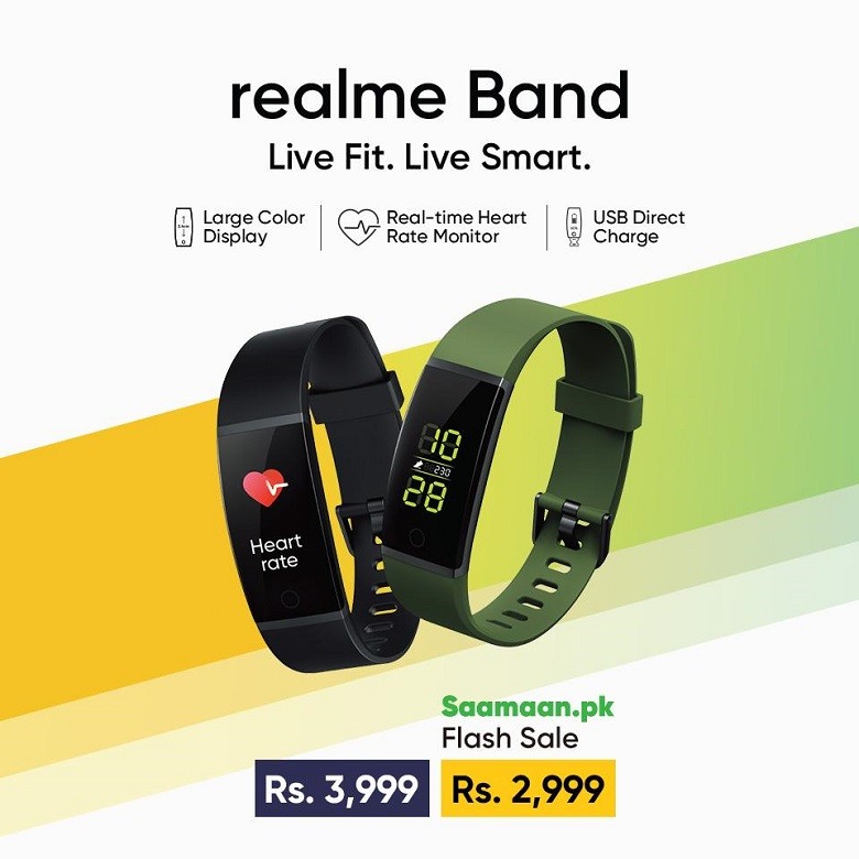 realme Fitness Band - The realme fitness Band priced at Rs 3,999 features a 0.96-inch (2.4cm) colour TFT LCD panel that has 80x160 pixels resolution.  The display features a touch button. It also supports five-level brightness that can be adjusted through the realme Link app. Further, the display panel wakes up with a lift of your wrist using the built-in gravity sensor. There are five dial faces that can be applied on the realme Fitness Band using the realme Link app. realme also promised that future over-the-air (OTA) updates will add additional dial faces. Specifically for fitness enthusiasts, the realme Fitness Band comes preloaded with a high-precision PPG optical heart rate sensor that is claimed to measure real-time heart rate of users every five minutes.  It also comes with a Sleep Quality Monitor that uses an algorithm to analyse sleep quality and generate a report to help users understand their sleeping patterns. To remind users to move or take a walk after sitting for a long time, there is an Idle Alert feature. The Fitness Band also comes with a list of nine sport modes that include walking, running, and yoga among others. You can store any three of the given modes on the fitness band. There is also the Cricket Mode to offer detailed statistics while playing a cricket match. realme has provided an IP68-certified build that is to protect against dirt, dust, sand, and “occasional dips” in the water.  Fitness band displays smart notifications and supports apps such as Facebook, WhatsApp, Instagram, Twitter, TikTok, and YouTube among others.  Moreover, it will get features such as cloud multi-dial, multi-language font, and weather forecast through a future update. On the specifications front, the realme Band includes a three-axis accelerometer, rotor vibration motor, and Bluetooth v4.2.  The band is compatible with devices running at least Android 5.0 Lollipop.  The band packs a 90mAh battery that last six to nine days. It will be available in two color options of black and green.