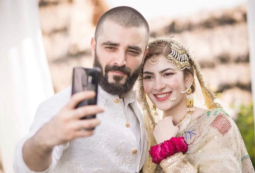 Great news for Hamza and Naimal's fans! The most beautiful couple of Pakistan Showbiz Industry has announced the arrival of their baby boy via social media. Everyone is so excited to hear this full of happiness news.  According to the details, Hamza Ali Abbasi has declared the news of the arrival of their baby boy on social media by penning a note as, "Allah has blessed me and Naimal with a baby boy, Muhammad Mustafa Abbasi." Adding to his announcement, he prayed, "I pray that he becomes a grateful servant of Allah, a good, humble & honest human being and may Allah bless him in this life and the next. Please pray for us." Baby's Date of Birth Hamza Ali Abbasi and Naimal Khawar welcomed a cute baby boy on 30th July, 2020. Naimal took the news earlier today on Instagram where she captioned a beautiful picture with the caption, "The most pure form of love ♥️ 30/07/2020". Here is the first glance of their baby's soft cute hand to announce the arrival. Hamza and Naimal Wedding The couple got married on 25th August, 2019 in a simple yet elegant intimate ceremony with some close friends, family and relatives as guests. The news of their wedding spread like a fire over the internet and everyone was in love with the couple specifically with the way they dressed up for this special day. The couple always remains in the news for being one of the most adorable couples of the industry and have huge fan following. About Hamza Ali Abbasi Hamza Ali Abbasi is a Pakistani film and television actor and director. He is known for his roles as Afzal in the drama serial Pyarey Afzal, and as Salahuddin in the drama serial Mann Mayal. Abbasi began his acting career in 2006 in the play Dally in the Dark, which was produced by Shah Shahrahbeel. About Naimal Khawar Naimal Khawar Abbasi is a Pakistani actress, visual artist, painter, and a social activist. She came into the spotlight by playing the role of 'Mahgul' in the Pakistani film “Verna.” She is the wife of the former Pakistani actor, Hamza Ali Abbasi.