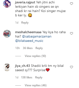 Saba Qamar is one of the most liked talented actresses of Pakistan Showbiz Industry who has always remain out of any sorts of scandals. She has made it to mark her dignity at the best while staying associated to showbiz and that’s what ranks her different from others. However, the recent post by Saba Qamar on her Instagram account went viral following the caption ‘Qubool Hai’ which turned on confusion for the fans. So here we have got details of what actually happened! ‘Qubool Hai’? Has Saba Qamar really got hitched? Saba Qamar and the famous singer Bilal Saeed have made their fans go through a major confusion turned on by a picture posted by them with the caption ‘Qubool Hai’. The picture shows Saba Qamar dressed as bride while singer Bilal Saeed is holding her hand just like they have got nikahfied. The caption under this picture adds up to the meaning of this post which says ‘Qubool Hai’. Another picture was posted with the same theme on Eid day at Bilal Saeed’s Instagram account with the caption, “Eid Mubarak from us to you all” which made fans go even more confused regarding what’s the reality actually. What was the reaction of Fans on ‘Qubool Hai’ Picture? As soon as this picture was posted on Saba Qamar and Bilal Saeed’s Instagram account, the fans got surprised. It was so unexpected yet very interesting to know if it was actually news of the day for them. Some of the fans expressed their state of confusion regarding this picture and event in the comments while others carried on with wishing them well for new beginning of life. Some commented that “Why all actresses have started marrying the singers? First Sarah and Falak and now Saba Qamar and Bilal Saeed??” Moreover, the best interesting part of this post was that some of the actors also wished the couple good luck for the future. However, these comments were bashed by numerous fans who responded that it has nothing to do with the reality as it is just for their upcoming song. This picture gained so much hype and still fans can’t decide about what’s actually the truth is. The truth behind ‘Qubool Hai’ Picture The reality behind ‘Qubool Hai’ picture is here to get revealed. The photo is basically for an upcoming music video. On the other hand, Bilal is married to Gia Bilal. The couple tied the knot in 2009. They also have a son named Ahad. Saba later confirmed in her Instagram story that she’d be working as a director with Bilal Saeed.