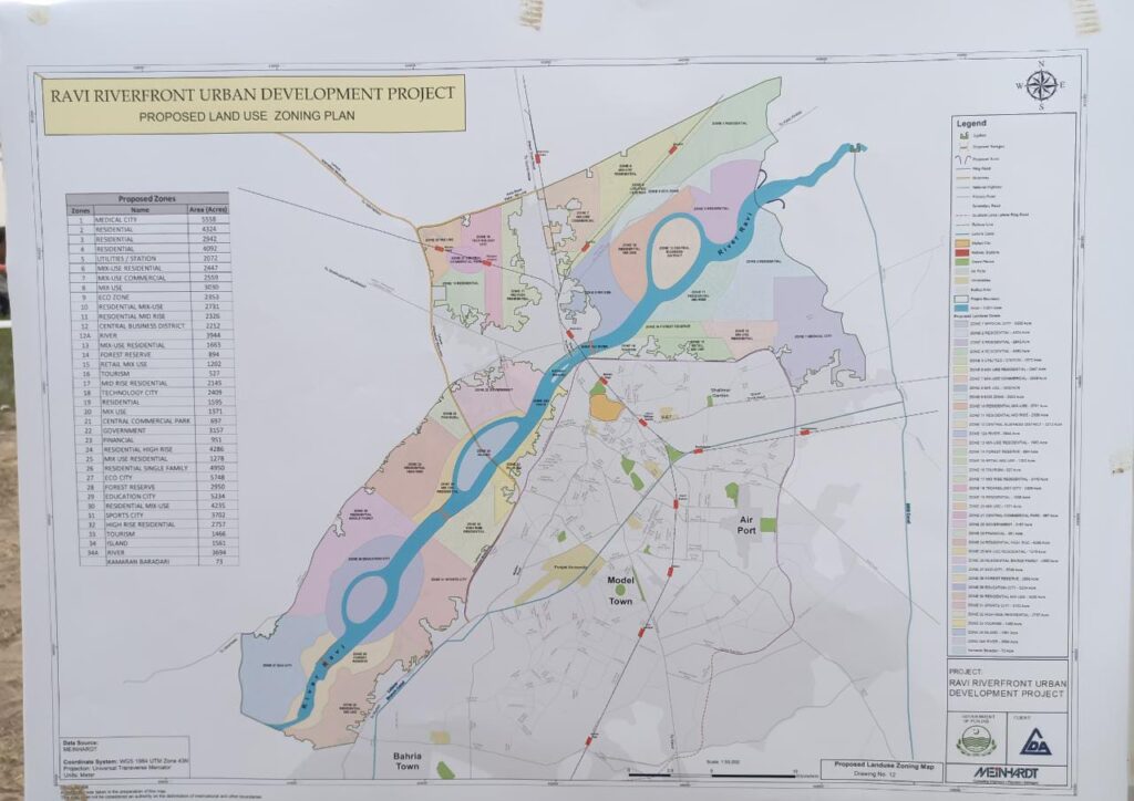 Ravi Urban Development Map What Is Ravi Riverfront Urban Development Project