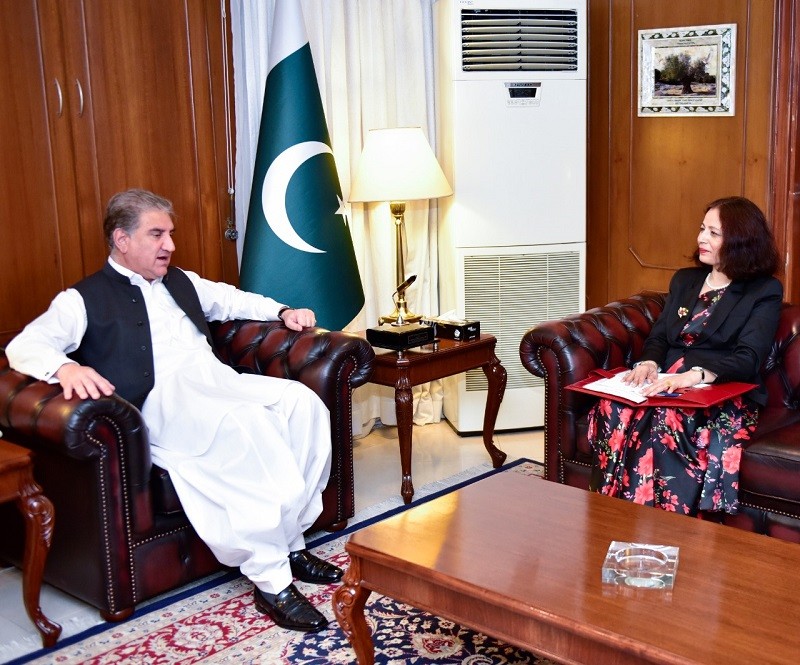 Nepal - The Foreign Minister Shah Mahmood has said that Pakistan attaches high importance to its fraternal relations with Nepal. Talking to the outgoing Nepalese Ambassador Sewa Lamsal Adhikari who paid a farewell call on him at the Ministry of Foreign Affairs in Islamabad on Thursday, the foreign minister said that the successful holding of the fourth round of political dialogue between Pakistan and Nepal reflects the strengthening of the bilateral ties. The foreign minister said that Pakistan desires early visit of the Nepalese foreign minister. During the meeting, they discussed Pakistan-Nepal bilateral relations and matters of mutual interest including regional situation. They also held a discussion on the promotion of bilateral trade between the two Countries. Shah Mahmood Qureshi appreciated the services of the Nepalese ambassador for promotion of the bilateral relations. The Nepalese ambassador thanked the foreign minister for his good wishes.