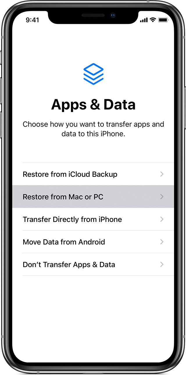 Old to new iPhone data transfer