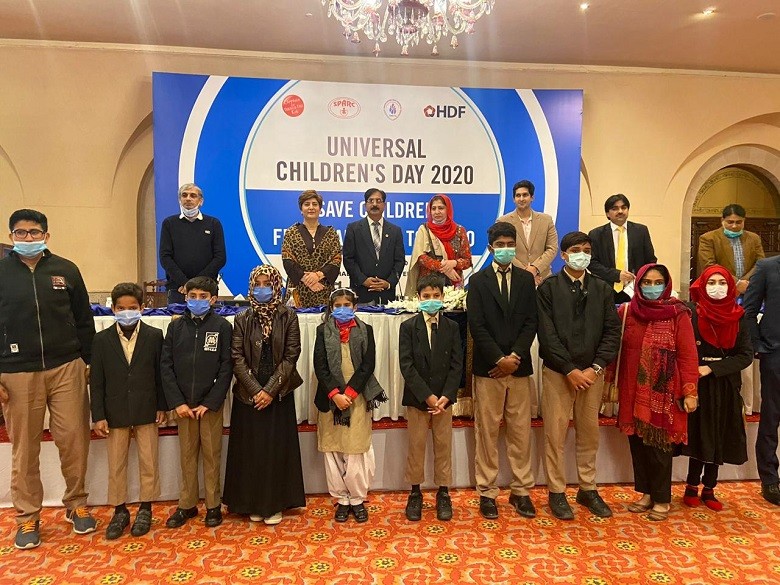 Universal Children’s Day 2020 - The Society for the Protection of Rights of Child (SPARC) celebrated the Universal Children’s Day 2020 at a Local Hotel in Islamabad on Thursday. While addressing the event, Senator Sitara Ayaz said that Universal Children's Day is not just a celebration of children for being the gift of God that they are but to address the issues afflicting children across the world. Senator Sitara Ayaz further said that in addition to the persistent challenges of health, nutrition, and education, tobacco consumption is a growing factor. The Senator said that about 1,200 children between the ages of six and 15 start smoking in Pakistan every day. She said that as per the guidelines of the World Health Organization (WHO), we must raise taxes on cigarettes by 30% and implement a health levy bill to make them unaffordable for children. Sitara Ayaz said that the government must implement a health levy of Rs 10 for the better future of the children of Pakistan. The Chairperson National Commission on the Rights of the Child (NCRC) Afshan Tehseen said that the tobacco industry targets children in its advertising. Afshan Tehseen added it is extremely important to take necessary legislative and regulatory measures to protect children from tobacco, and ensure that the interests of children take precedence over those of the tobacco industry. The Chairperson NCRC said that children are also exposed to second-hand tobacco smoke. She said that nearly 700 million, or almost half of the world’s children, breathe air polluted by second-hand smoke, according to the report. The Executive Director SPARC Sajjad Ahmed Cheema said that the main responsibility of the state and its institutions besides the parents themselves was to provide children with better living conditions. Sajjad Ahmed Cheema said that youth tobacco practice is an evolving problem in Pakistan, high smoking rates contribute to a substantial number of early deaths, high healthcare costs, and lost productivity. The Executive Director SPARC also added that tobacco consumption is not only a health issue. It has serious repercussions on poverty and economic stability, child development, child education, child labor, and in many cases; it becomes a child protection issue as well. Cheema said that the government needs to remain steadfast to overcome any challenges thrown by the big tobacco industry in order to safeguard Pakistani children from the harms of tobacco.