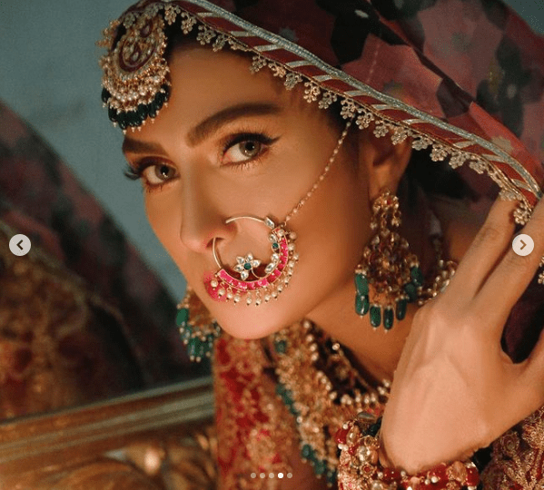 Ayeza Khan Flaunts Perfection In Latest Vibrant Bridal Photoshoot!