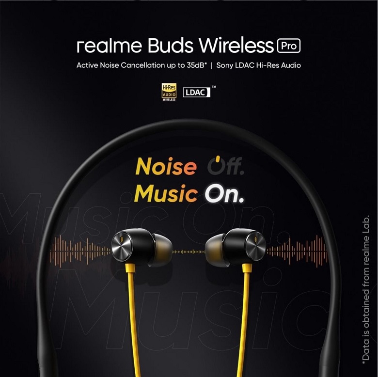 realme Buds Wireless Pro - Smart Audio & Smart Wearables have become daily necessity today, wireless buds & airbuds are the best companions while you are watching videos on the go, listening to music while you workout or making a call while driving or working its simple convenient.  As a young & trendy brand realme has introduced various smart audio devices focusing its 1+4+N product strategy, upon receiving huge response on its trendy design & latest tech enabled smart audio devices realme has been recognized as the fastest growing AIoT brand in Pakistan.  All new realme Buds Wireless Pro has been teased on realme’s social media. It’s time to turn the #NoiseOffMusicOn.  Featuring Hybrid Active Noise Cancellation (ANC Technology) up to 35dB. Before Turning ANC on it's like you are walking down a crowded street and when you turn it on, it's like you're sitting calmly in your living room. realme is set to launch this on a live event on December 15, 2020 at 03:00 pm.  Don't forget to watch live on Facebook and YouTube, join in to win exciting realme gifts. Follow these simple steps to win 1. Watch the live Event & share it 2. Answer in comments a few simple questions asked live With trendsetting design and leap-forward quality, realme Wireless Pro adopts a contoured design, only weighs 33g, and has IPX4 water-resistant. All that makes it more portable and reliable. It also supports Magnetic Instant Connect and Smart Pop-up Animation.  With realme Link, you could customize the button function, get system update, and control realme Wireless Pro. As ‘Popularizer of Advanced Technology’, realme is committed to bringing more cutting-edge tech for the young. realme Buds Wireless Pro is designed to bring Hybrid ANC technology into more price range.  In the future, realme will focus on connecting multi-category products with mobile phones by building AI technologies and products around the core scenes of young people.  Make all efforts to build more affordable AIoT products with trendsetting design and leap-forward performance.  realme is for the future, for creating all-connected trendsetting smart life for the young.