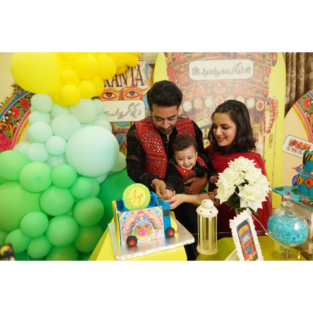 Faisal Qureshi & Family Celebrates First Birthday of Son Farman - Pictures
