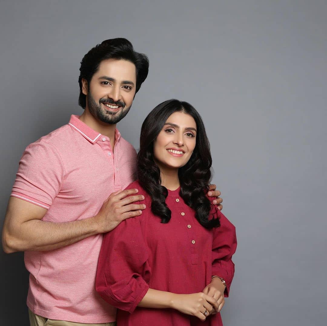 Ayeza Khan and Danish Taimoor share a beautiful love bond and they have got such a chemistry that we have never seen in any couple. The way they manage their personal and professional life together while keeping a balance is absolutely remarkable. The lovebirds celebrate every special occasion whether it is about birthdays or Eid days. They also make sure to have a good memorable photoshoot at such events. So, same is the case this time! Ayeza made her husband Danish's birthday special by wishing him while posting a romantic photoshoot on Insta. Here we have got pictures and further details!  Ayeza Khan Shares Romantic Photoshoot To Celebrate Danish's Birthday!   The art of making your loved ones day special is something rarely found if we see around. However, Ayeza Khan, despite her busy schedule makes sure to celebrate special occasions related to her family. She not only celebrates but also captures all precious moments through the camera lens while sharing it with her fans. Here we have got the photoshoot she posted on Instagram to wish her husband a very happy birthday. Ayeza also requested her fans to wish Danish on his birthday. Have a look!       Well... undoubtedly, these pictures are all about romanticism that has been shared equally and perfectly between the lovebirds. The divine black Saree of Ayeza and a classic suite that Danish has donned, make them have an exquisite look. The sleek hairdo of Ayeza has added up to her grace in black Saree as she flaunts elegance. Her Saree is finely sprinkled with sequin and embroidery and it is something classy to wear for the couple shoot.   On the other hand, Danish is having a coat that is finely textured in a symmetrical pattern with a decent red colour in a dull finish. He is looking dashing and even more handsome as he joins Ayeza in these clicks. Watch this video of birthday celebration with kids!  So, we wish Danish Taimoor a very happy birthday! Don't forget to share your valuable feedback with us!