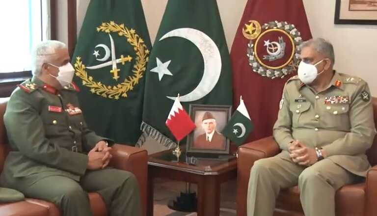 Bahrain National Guard Commander calls on Pakistan Army Chief