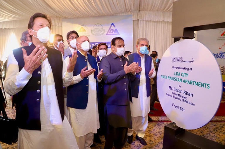 PM Imran Khan performs groundbreaking of LDA City Naya Pakistan Apartments in Lahore