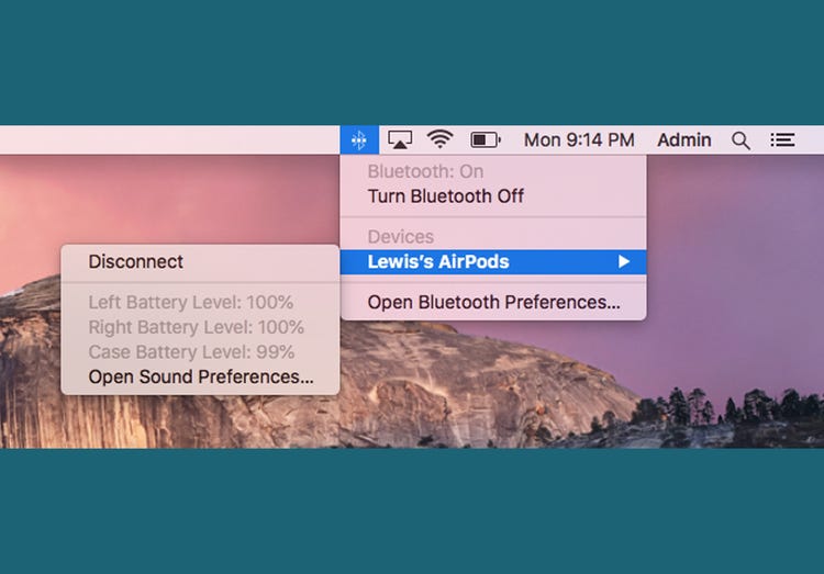 How to check AirPods battery on Mac