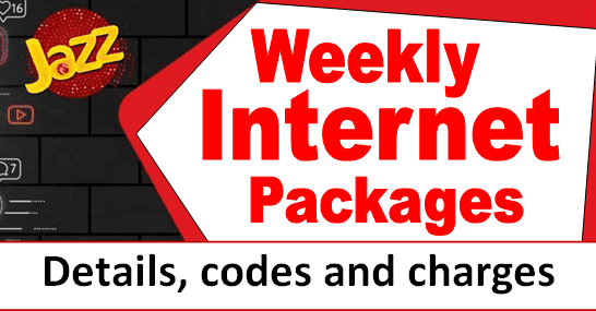 Jazz weekly internet packages 