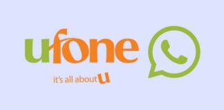Ufone free WhatsApp monthly package