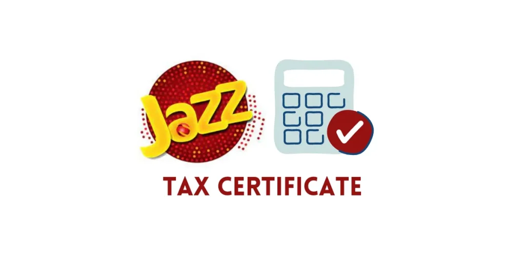 jazz tax certificate