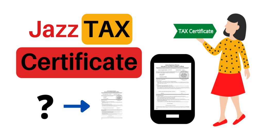 Jazz Tax Deduction Certificate 2022