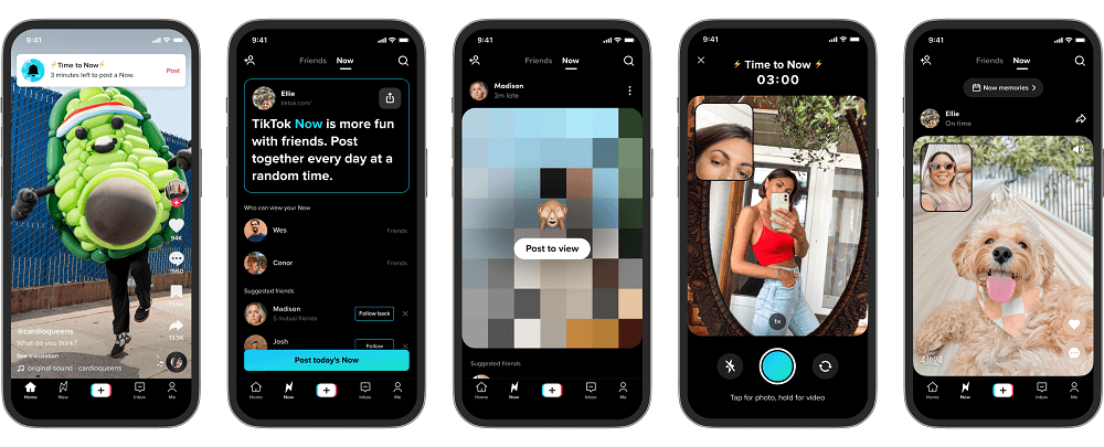 TikTok Now introduces more ways to create and connect