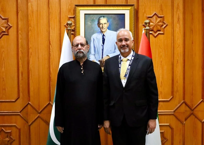 Ambassador Faisal Tirmizi receives renowned Pakistani artist Jimmy Engineer