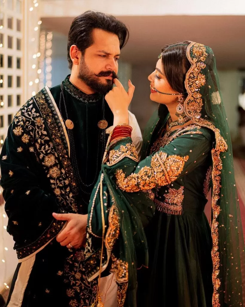 Azlan Shah and Warisha Javed wedding