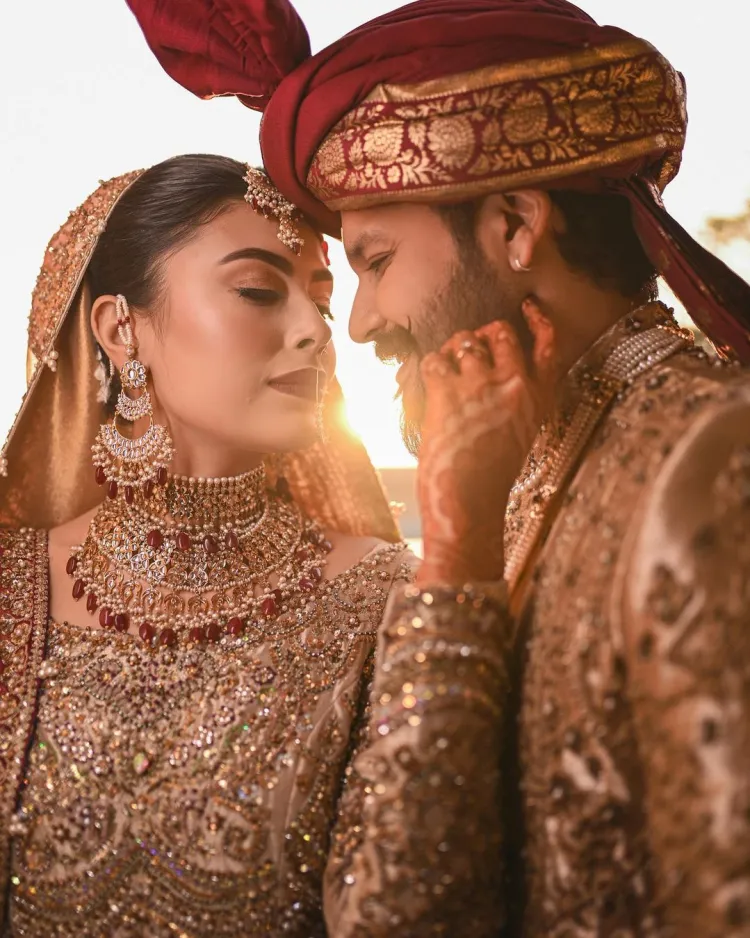 Azlan Shah and Warisha Javed wedding