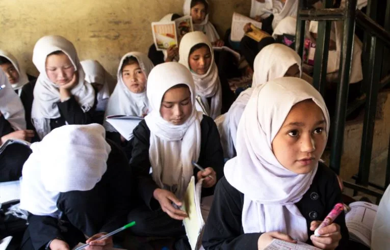 Young girls allowed going to schools in Afghanistan with no sigh of ...