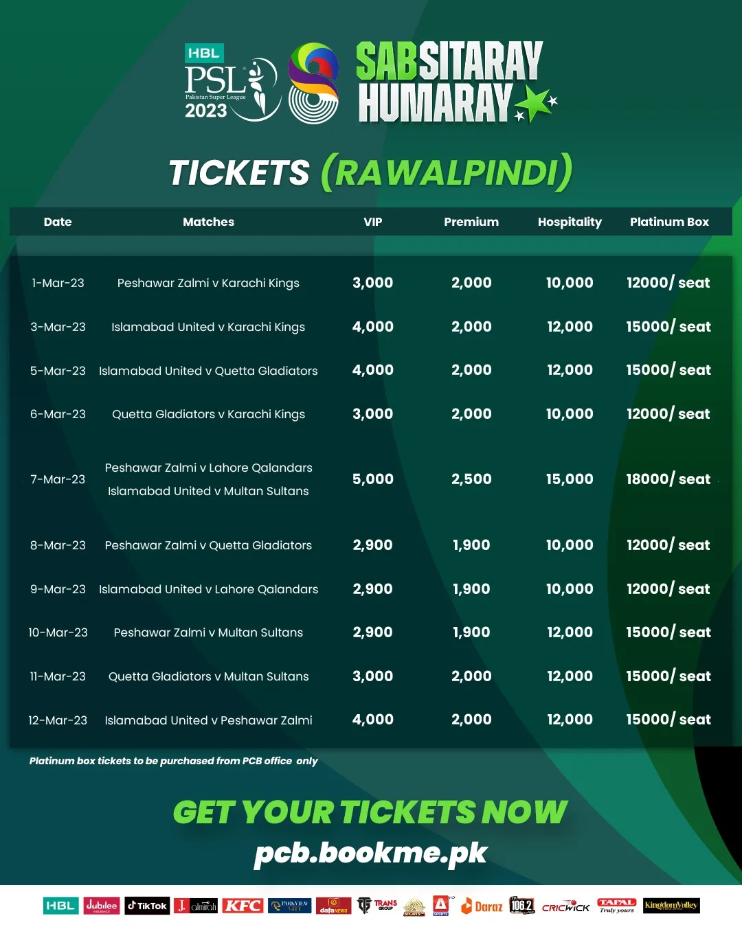 PSL 8 How to Get PSL Tickets Online