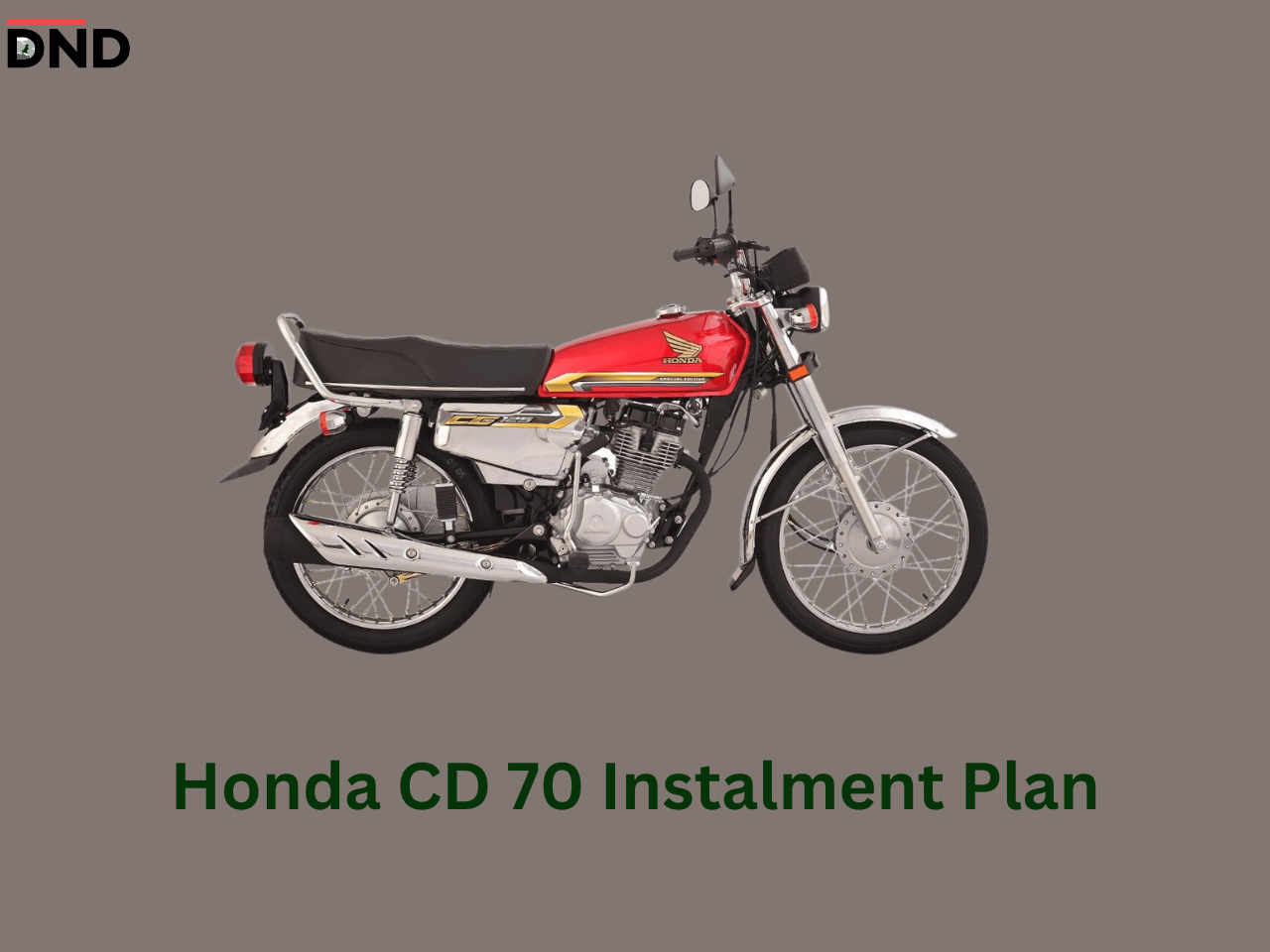 Honda CD 70 Instalment Plan April 2023 with Meezan Bank