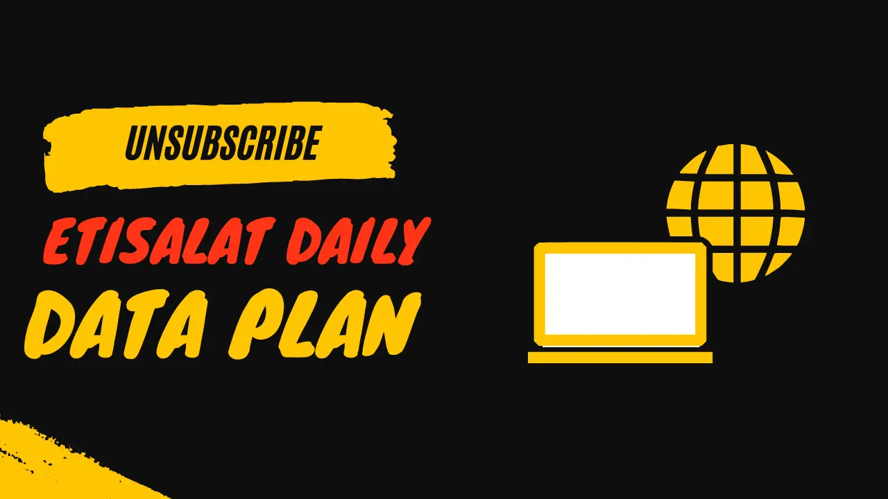 Unsubscribe Etisalat Daily Data Plan