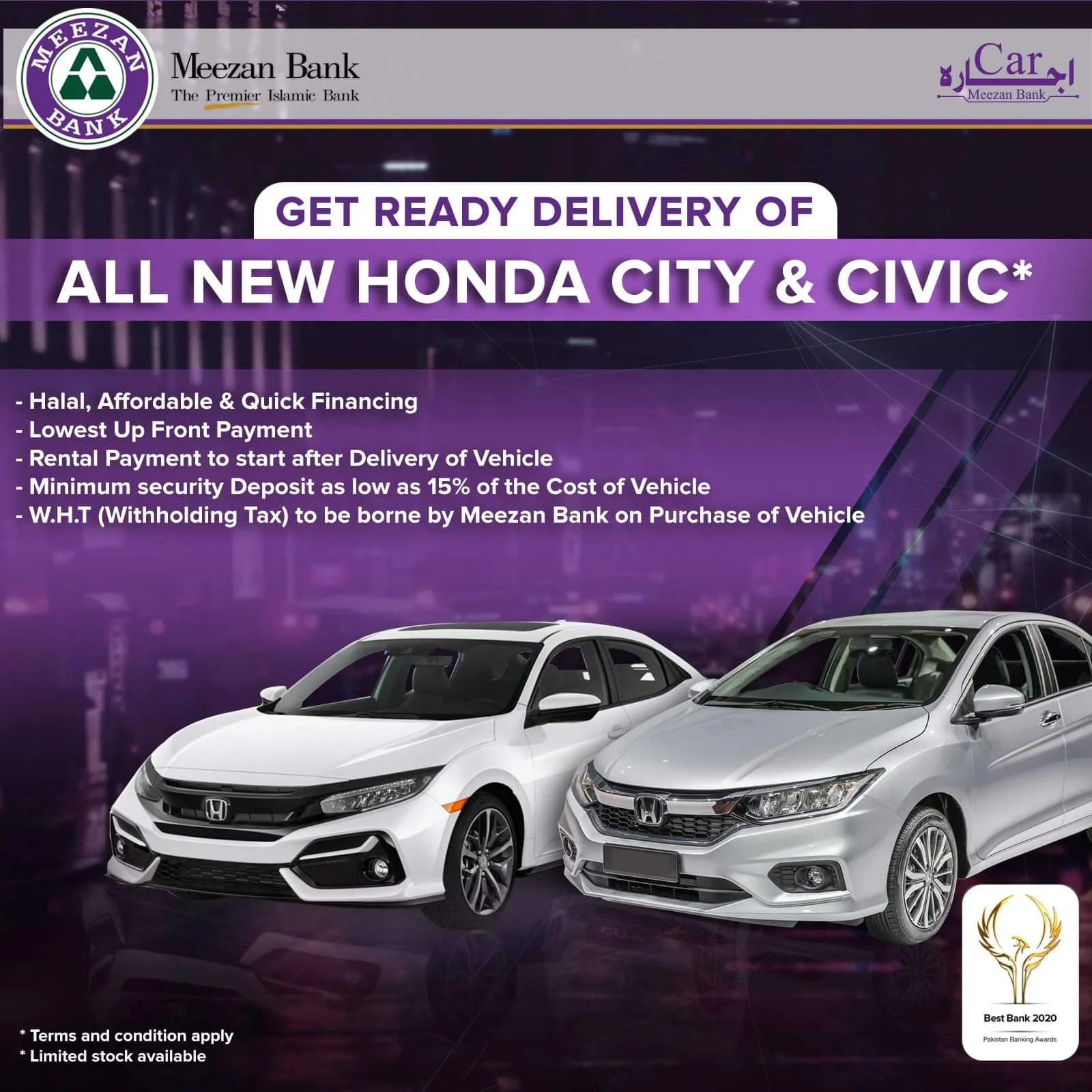 Honda City Installment Plans