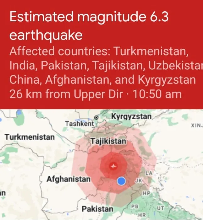 earhtquake in pakistan may 28 2023