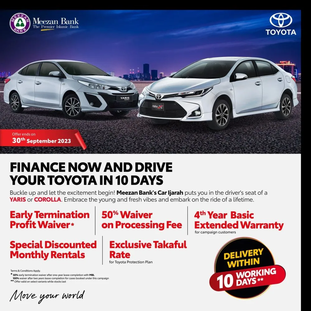 Toyota brings attractive offer for Corolla and Yaris customers