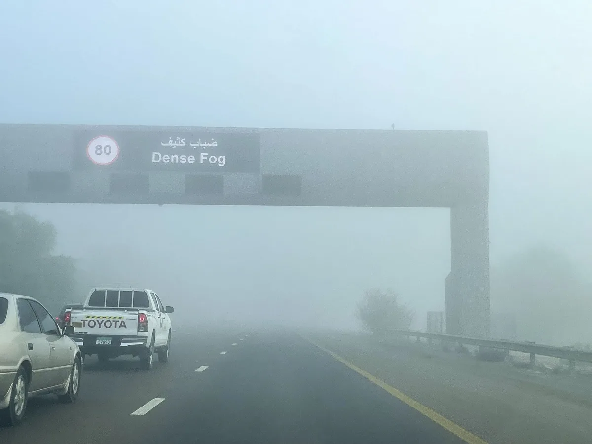 UAE Weather: NCM issues red and yellow alerts for fog in Abi Dhabi