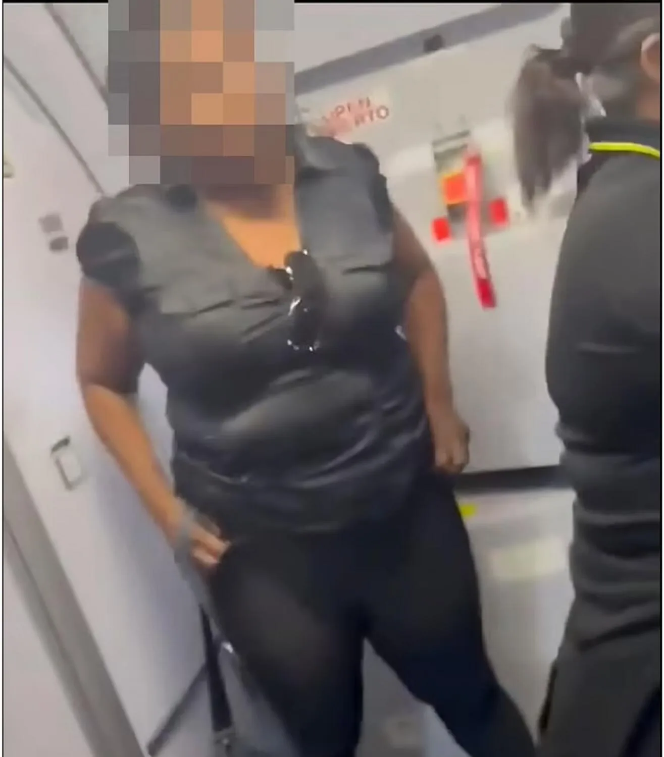 Woman pees on floor of airplane