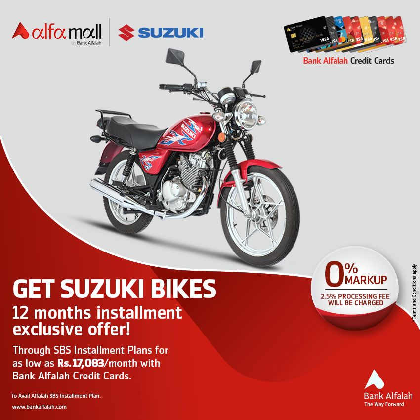 Suzuki GR 150 installment plan