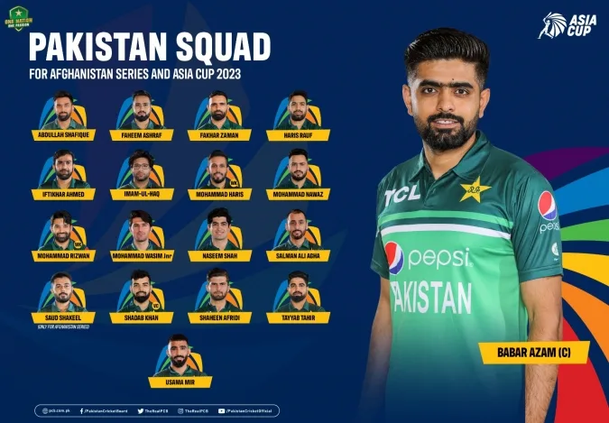 Pakistan Squad for Afghanistan Series and Asia Cup 2023