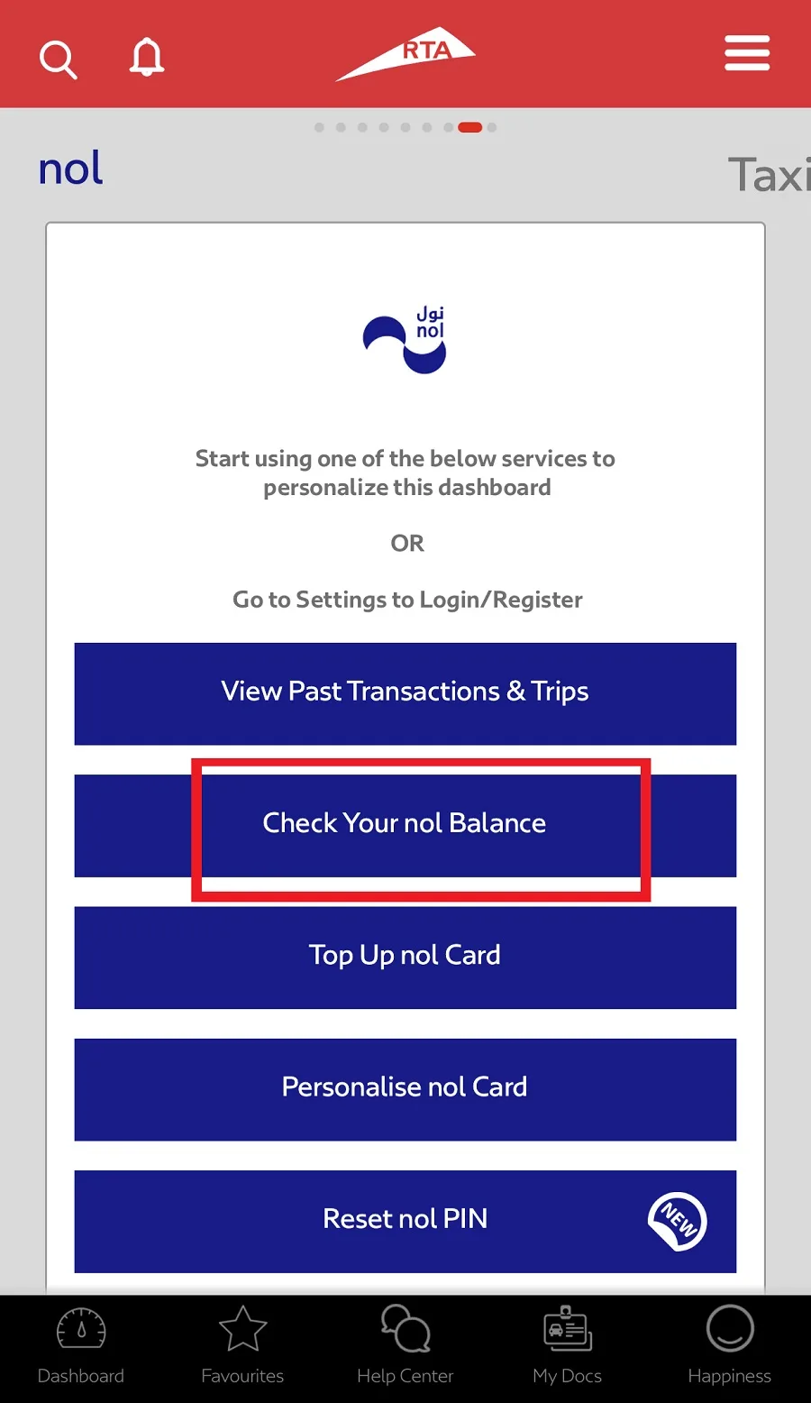 how to check NOL Card Balance on Mobile