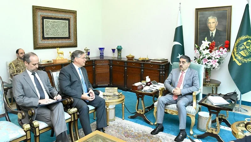 Ambassador Donald Blome meets Caretaker PM Kakar, reaffirms US’s desire for supporting Pakistan’s economic & development agenda