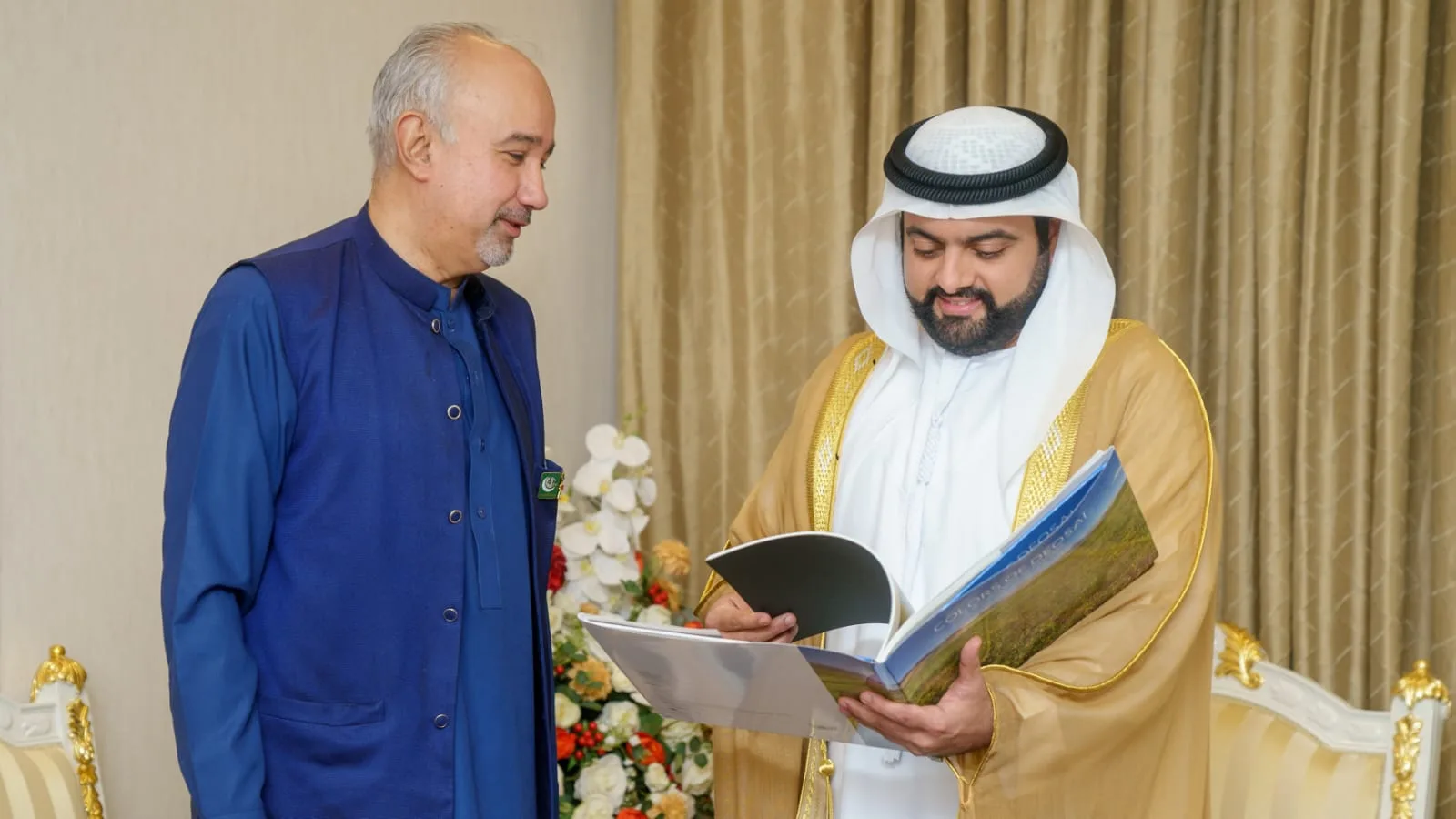 Ambassador Faisal Niaz Tirmizi called on His Highness Sheikh Mohammed bin Hamad Al Sharqi, Crown Prince of Fujairah, today. Ways and means to further strengthen bilateral ties between the two countries and enhance collaboration were discussed.