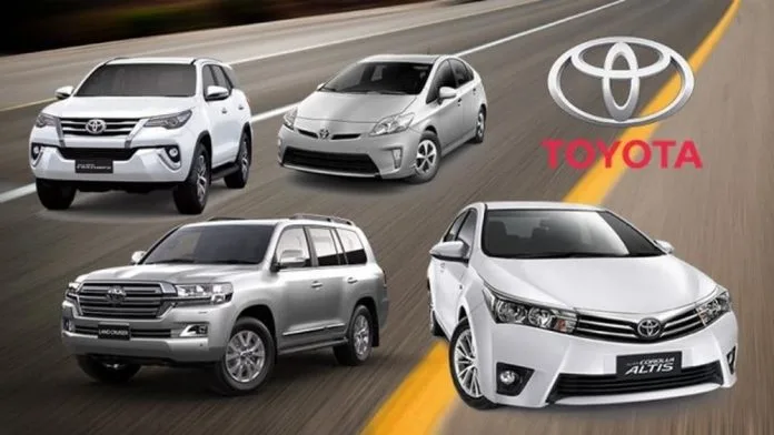 Toyota new price list