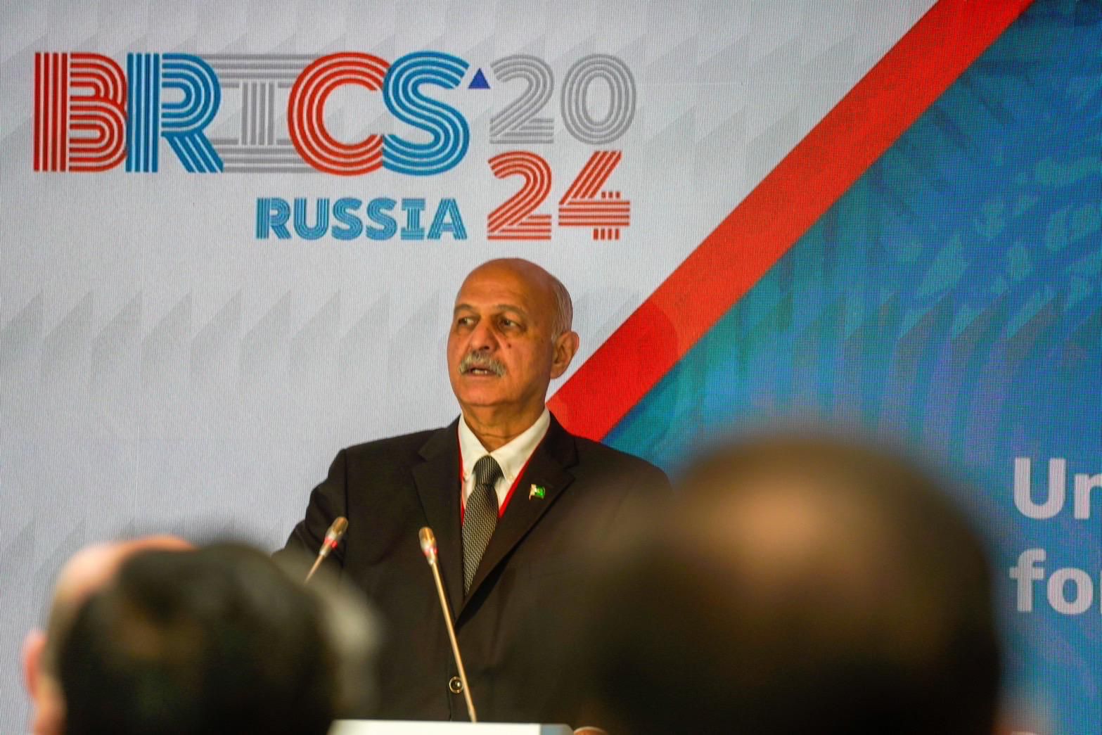 Mushahid first Pakistani at BRICS Forum in Russia: ‘Pakistan will be part of emerging global order’, criticizes ‘declining West’s double standards on Gaza Genocide’