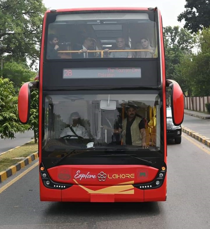 CM Punjab inaugurates five new Hybrid Double-Decker Buses