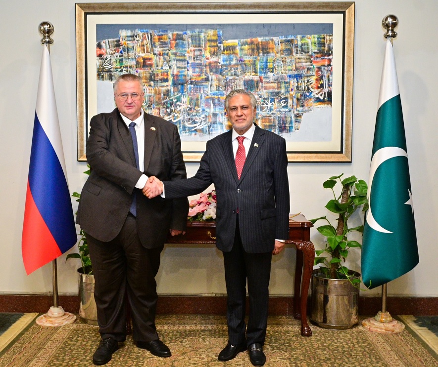 Ishaq Dar, Russian Deputy PM review entire spectrum of Pakistan-Russia bilateral cooperation