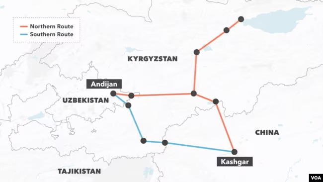 The China-Kyrgyzstan-Uzbekistan railway project is considered the "Road of the New Century"