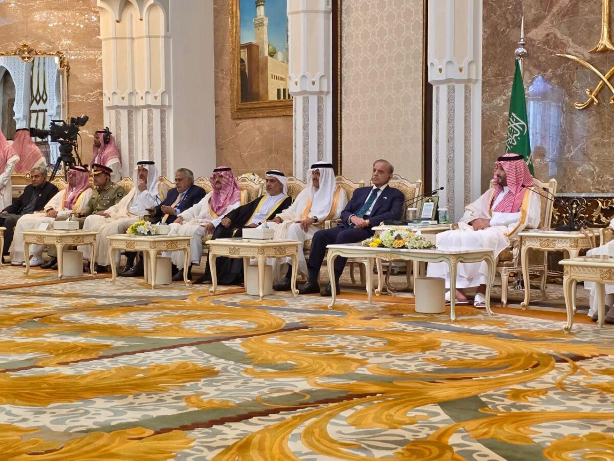 Saudi Crown Prince Muhammad bin Salman hosted a luncheon for PM Shehbaz Sharif and COAS Field Marshal Syed Asim Munir