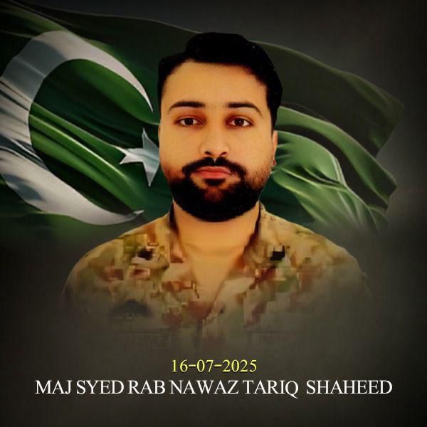 Major Syed Rabnawaz Tariq embraced Shahadat in Awaran Balochistan